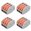 100Pcs Push Wire Wiring Connector Quick Connect Line Terminal Blocks