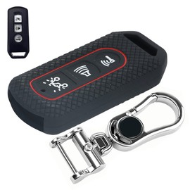 LETINGFAR Key Case, For Honda Yamaha Motorcycles, Smart Key Case, Key Cover, Specially Designed for Honda Yamaha Motorcycles, 3J, Honda, PCX, 125, 150, SH125, SH300, etc, Black