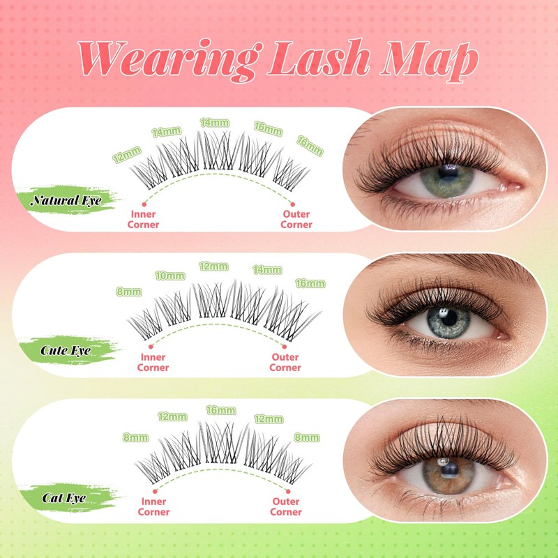 KEYYOU Fairy Venus Lash Clusters Kit Venus Lash Extension Kit