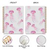 2Pcs Pink Jellyfish Spiral Notebooks for Women, A5 Hardcover Notebook