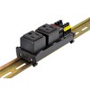 DIN Rail Mount AC 120V NEMA 5-15R Double Receptacles Outlet