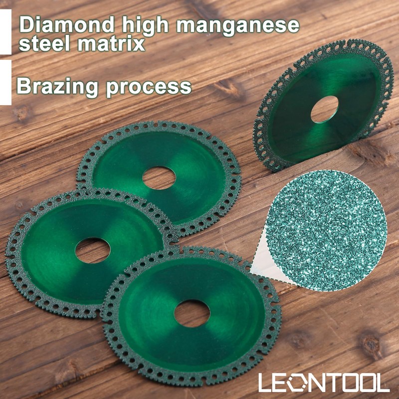 LEONTOOL 5 Packs 4 Inch Indestructible Disc for Grinder 7/8"