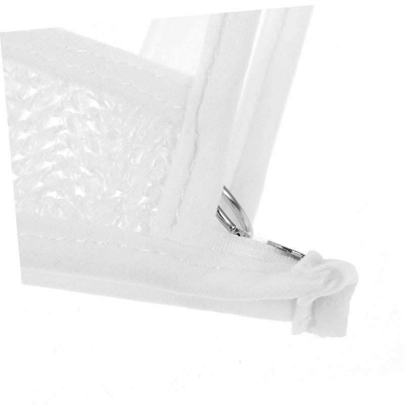 Healvian Clear Travel Makeup Bag Portable Zippered Cosmetic Organizer for