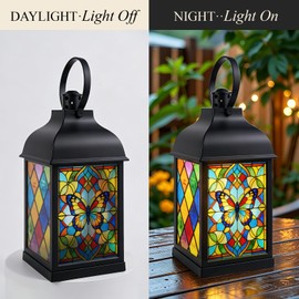Sisters Gifts from Sister,Stained Glass Style Lantern for Sister Gifts