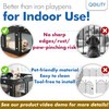 Qoility Clear Acrylic Dog Playpen with Door for Puppies &