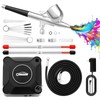 Oasser Airbrush Kit with Air Compressor, Dual Action 40 PSI