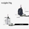 JEMINAL Nylon Double Zipper Coin Wallet with Belt Loop &