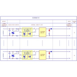 CZH-LABS DIN Rail Mount 8 Amp Solid State Relay SSR Module, in 4~32VDC, Out 100~240VAC. (3 Channels)