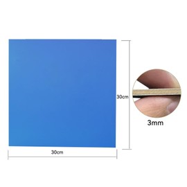 Creatorally Colored Plywood Sheets, Laser Cutter Wood Sheet 4pcs 300x300x3 mm, Colorul Basswood Board Engraving Materials for DIY CNC Cutting Wood Burning (Blue)