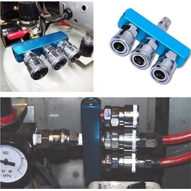 Air Coupler, Air Chuck, Air Hose, Air Tool, Branch Expansion, Air Compressor, Coupler (5 Branches), Quick Fittings, Set Item