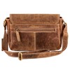HYDESTYLE Distressed Leather Saddle Bag #UM62