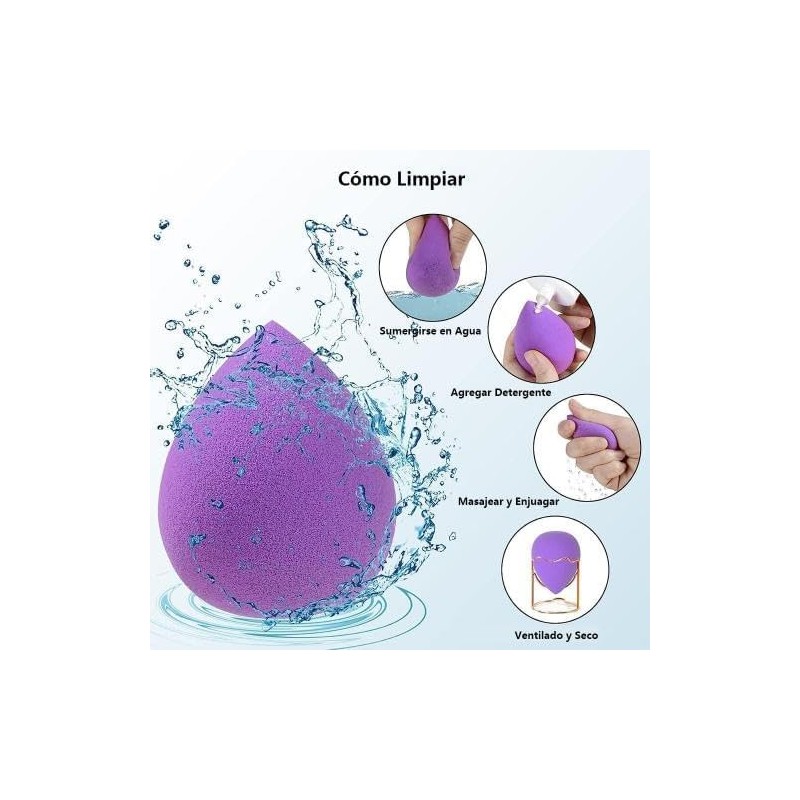 dannad beauty Set de Esponjas para Maquillaje, Beauty Blenders y