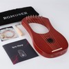BGMUSER Lyre Harp 7 Strings with Bag,Tuning Wrench,Metal Strings, Mahogany