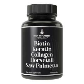 Hair Thickness Maximizer Suplemento Cabello Biotina Queratina Colágeno 1 Unidad