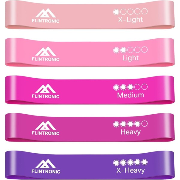 Flintronic Resistance Bands Set of 5, Resistance Bands with 5