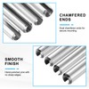 MECCANIXITY 60Pcs Slotted Split Roll Pins 1/10 Inch(2.5mm) Dia. 1/2