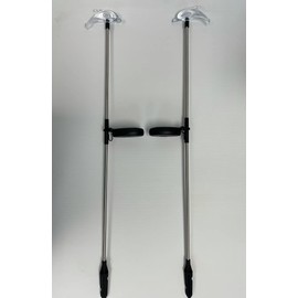 Set of 2 Clear Acrylic Dolphin Solar Power Outdoor Garden Yard Stick Color Change LED Lights