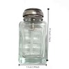 180ml Push Down Pump Dispenser Glass Refillable Bottles Large Capacity