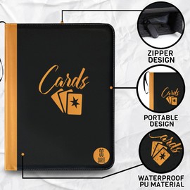 Ultimate Card Binder, Trading Card Binder with 30 pages 9 Card/Page, Card Collection Binder for Football Baseball Games, Card Binder with Sleeves, Card Collector book, Card Holder Binder