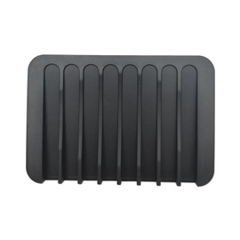 1 Pack Tihaolity Self Draining Bathroom Soap Dishes, 4.52 x 3.14 x 0.39 inches (Black)