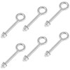6 Pieces Closed Eye Bolts with Long Handles – Heavy-Duty