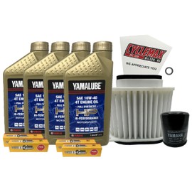 Cyclemax Full-Synthetic Yamalube Tune-Up Kit compatible with 1999-2013 Yamaha ROYAL STAR VENTURE