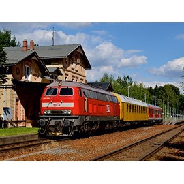 CALVENDO Puzzle 218 390-3 with a Measuring Train in Neukirch (Lausitz) West on 20.07.2016 1000 Pieces Puzzle Landscape 1000 Pieces Laying Size 64 x 48 cm Photo Puzzle for Happy Hours