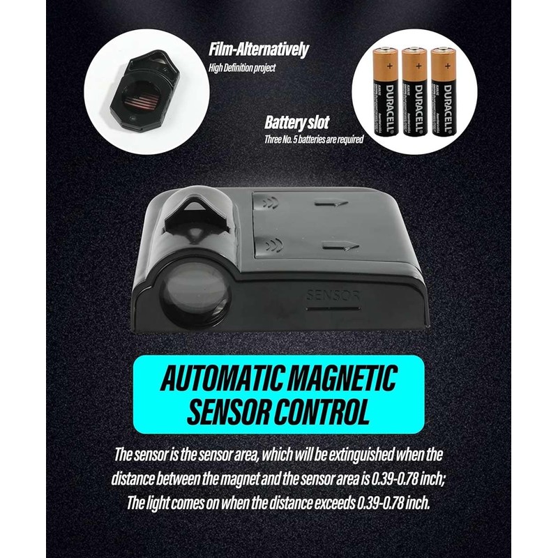 2 Pcs Car Door Projector Logo Light Wireless Courtesy LED