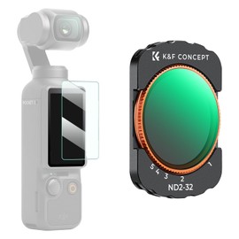 K&F Concept Variable ND Filter for DJI Osmo Pocket 3 Creator Combo, ND2-32 Neutral Density VND Filter, Magnetic Installation, Multi-Coated Optical Glass