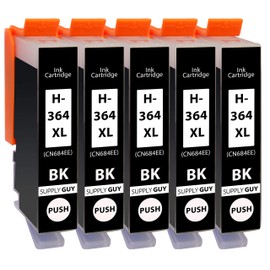Supply Guy Printer Cartridges Compatible with HP 364 XL / CN684EE for DeskJet 3070a 3520 D5400 D5445 OfficeJet 4610 4620 4622 7515 PhotoSmart 5510 5514 5520 5525 6510 65 20 65 25 7510 B8550 and more