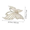 PACKOVE 2Pcs Butterfly Hair Claw Clips Non Slip Rhinestone Hair