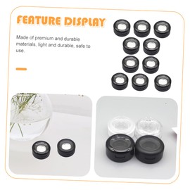 VICASKY 10sets Empty Eyeshadow Boxes Compact Cases for Travel Eyeshadow Storage Blush Foundation Makeup