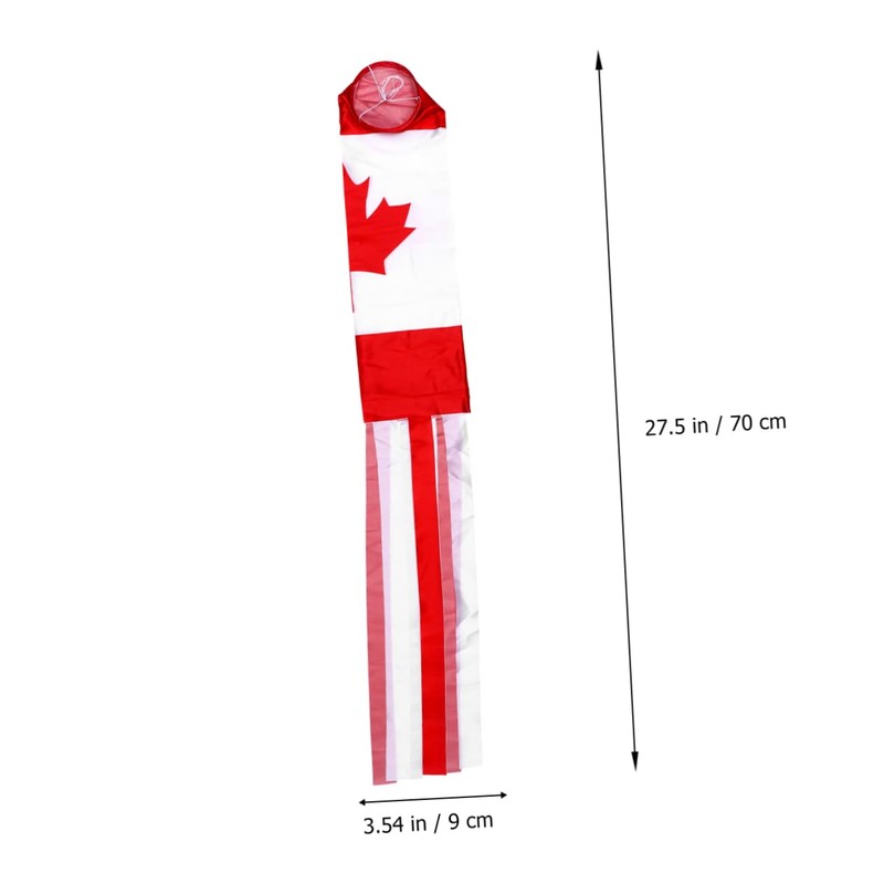 Kisangel Canada Windsock Flag Wind Outdoor Flags Hanging Windsock for