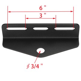 Heavy Duty Universal Zero Turn Lawn Mower Trailer Hitch Adapter Bracket Receiver 3"-6" Mount 3/4" Pin Hole