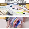 2 Pack Flash Card Holder Rainbow 13 Pockets A6 Accordon