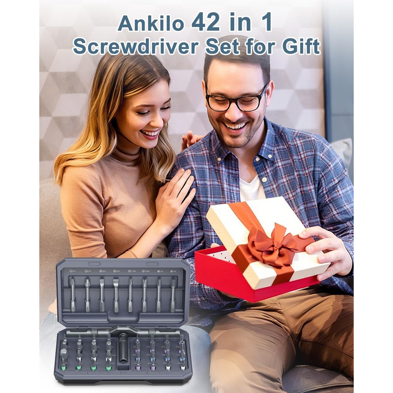 Upgraded 42 in 1 Magnetic Screwdriver Set, Ankilo DIY Ratchet