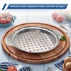 Mlesi Premium Grade Stainless Steel Spaetzle Maker with plastic Scraper,