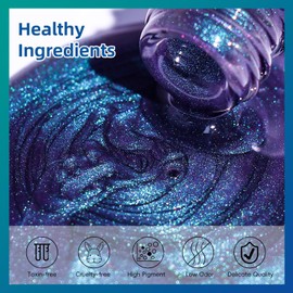 Clara Colors Cat Eye Gel Nail Polish Kit with UV Light, 12 Colors Upgraded 9D Magnetic Gel Nail Polish Galaxy Chameleon Effect Glitter Gel Nail Polish Kit with Magnet Stick Base Top Coat Tools