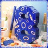 Simgoing Number 8 Blue and Golden Rings Piñata for Kids