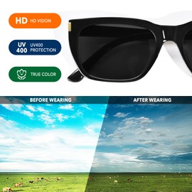 YUKANG Women's Sunglasses Trendy EyeWear, Women's Small Face Size 90s Sunglasses UV400 Protection