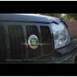 EUROBADGEZ 1 - NEW Chrome Grill Badge Germany Coat of Arms EAGLE VARIANT GERMANY MEDALLION