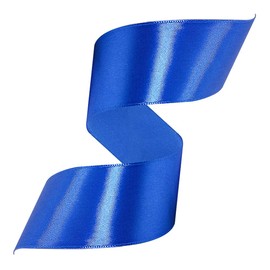 Royal Blue Satin Ribbon 1-1/2 Inches x 25 Yards, Solid Color Fabric Ribbon for Gift Wrapping, Crafts, Hair Bows Making, Wreath, Wedding Party Decoration and Sewing Projects