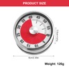 Magnetic Mechanical Kitchen Timer, 60-Minute Countdown Timer Visual Timer for