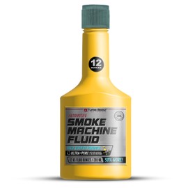 12 OZ Value Size Fluid - Premium Refill Solution for Automotive Smoke Machine Leak Detectors - for EVAP Diagnostics, Engine/Intake/Exhaust - Made in The USA! Clean Pure and Thick Smoke