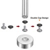 QUARKZMAN 100 Sets 8 mm x 6 mm Leather Rivets,