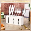 Suzile Acrylic Cutlery Storage Organizer Bin Silverware Caddy Countertop Knife