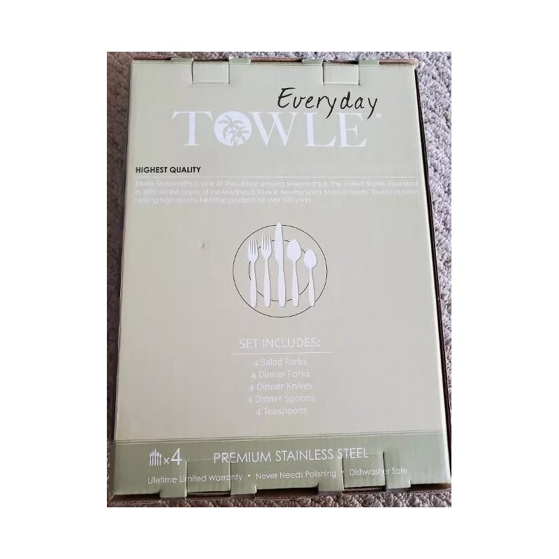 Towle Palm Breeze Premium Stainless Steel Flatware single pieces New