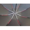 Compact Folding Reverse Umbrella Windproof Red Fibreglass Ribs Auto Open