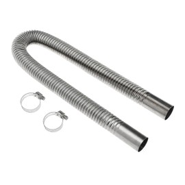 60cm 1 inch Diesel Heater Exhaust Pipe Generator Exhaust Extension Fuel Tank Diesel Gas Vent Hose with Clamps