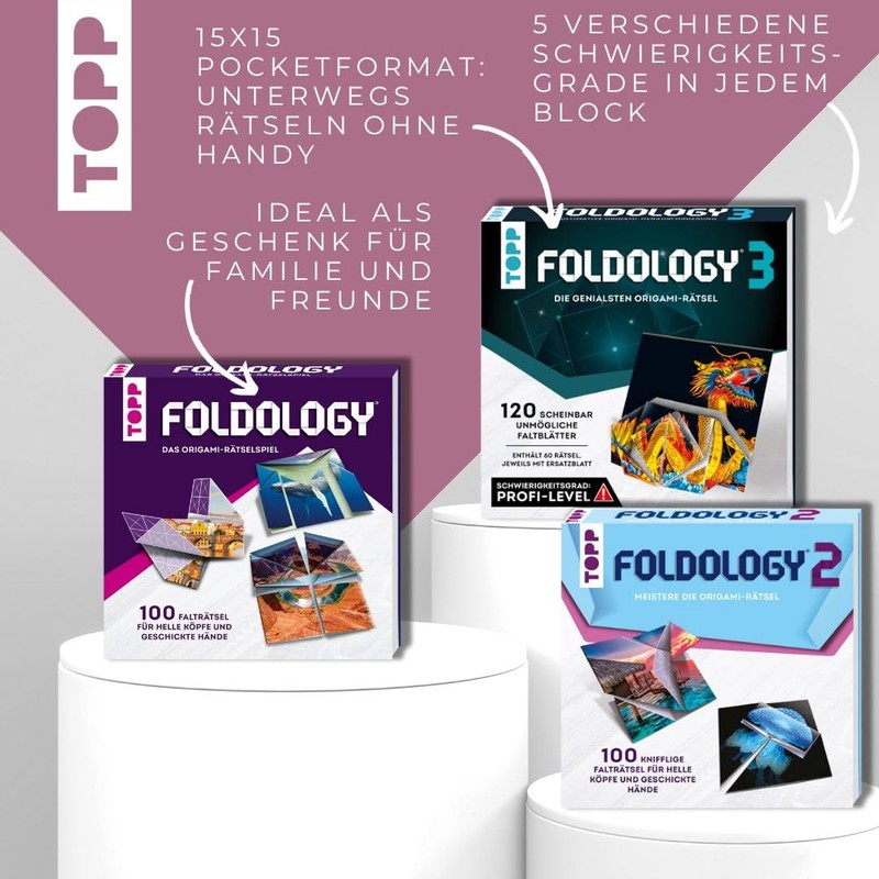 Foldology 2 - Master the Origami Puzzles. 100 challenging folding